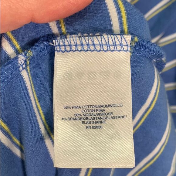 Lands' End Blue and White Wrap Midi Dress womans size XSP modal - Picture 9 of 9